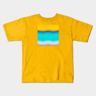Abstract blue and orange Kids T-Shirt